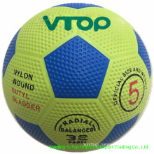 Light Yellow High Quality Rubber Football Export to South America